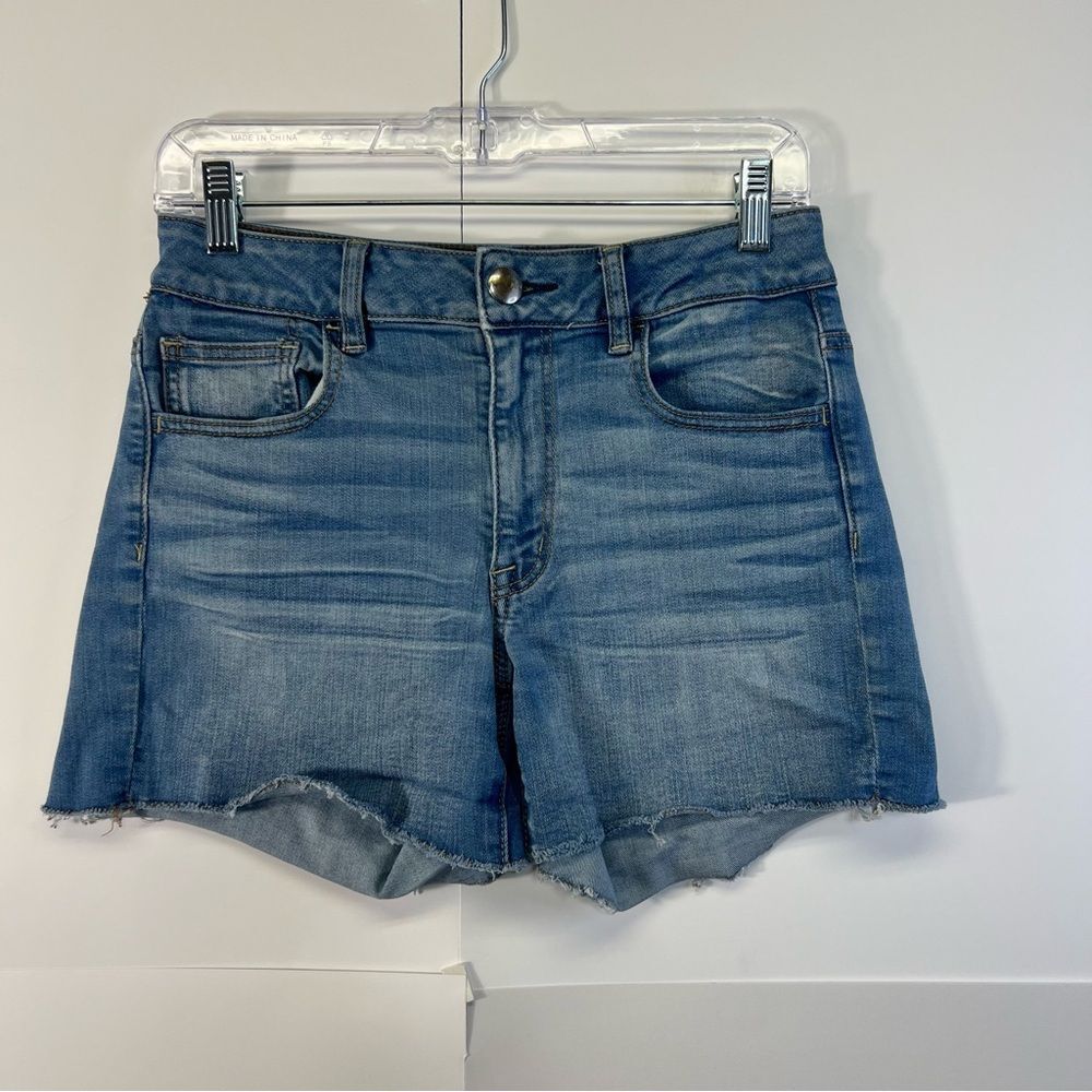 American Eagle Hi-Rise Shortie Denim Shorts 6